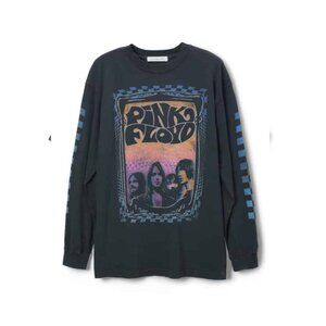 DAYDREAMER PINK FLOYD Speak To Me Graphic Band Tee Sz S Black Multicolor Cotton